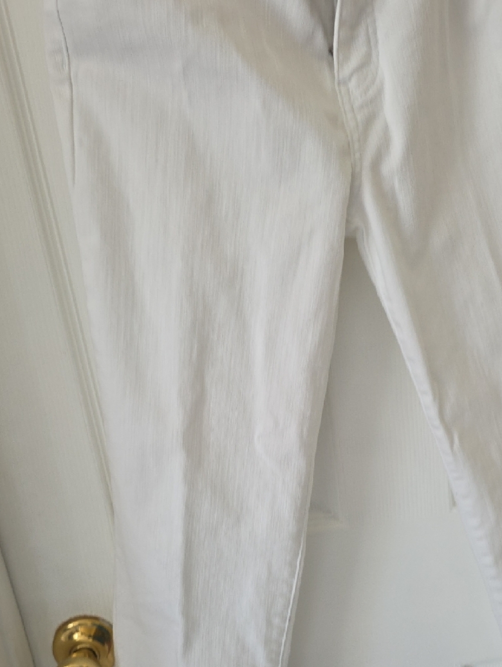 Talbots Straight Leg White Jeans Size 4 - Picture 11 of 16